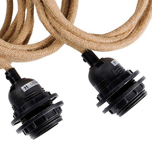 Ceiling Lamp Fitting - Natural - 3 Fittings