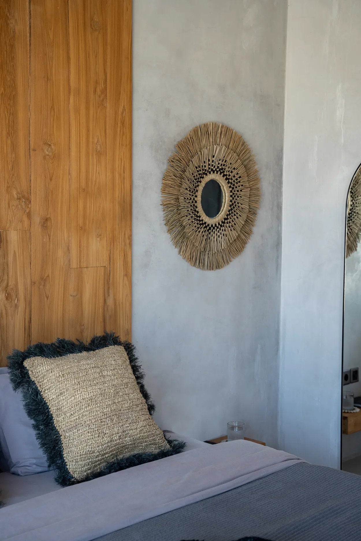 The Raffia Cushion Cover - Natural Black - 60x60