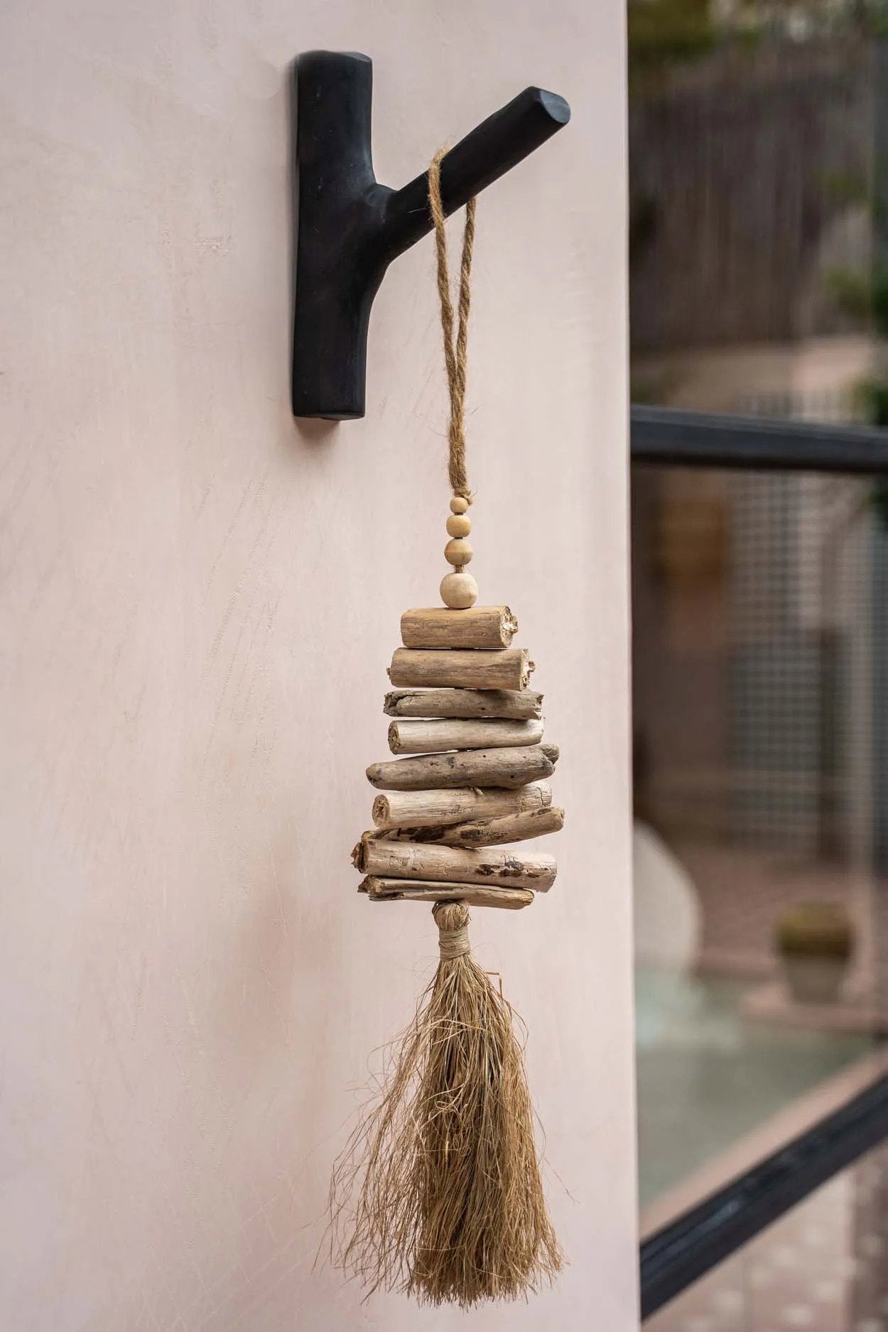 The Raffia Driftwood Hanging Decoration
