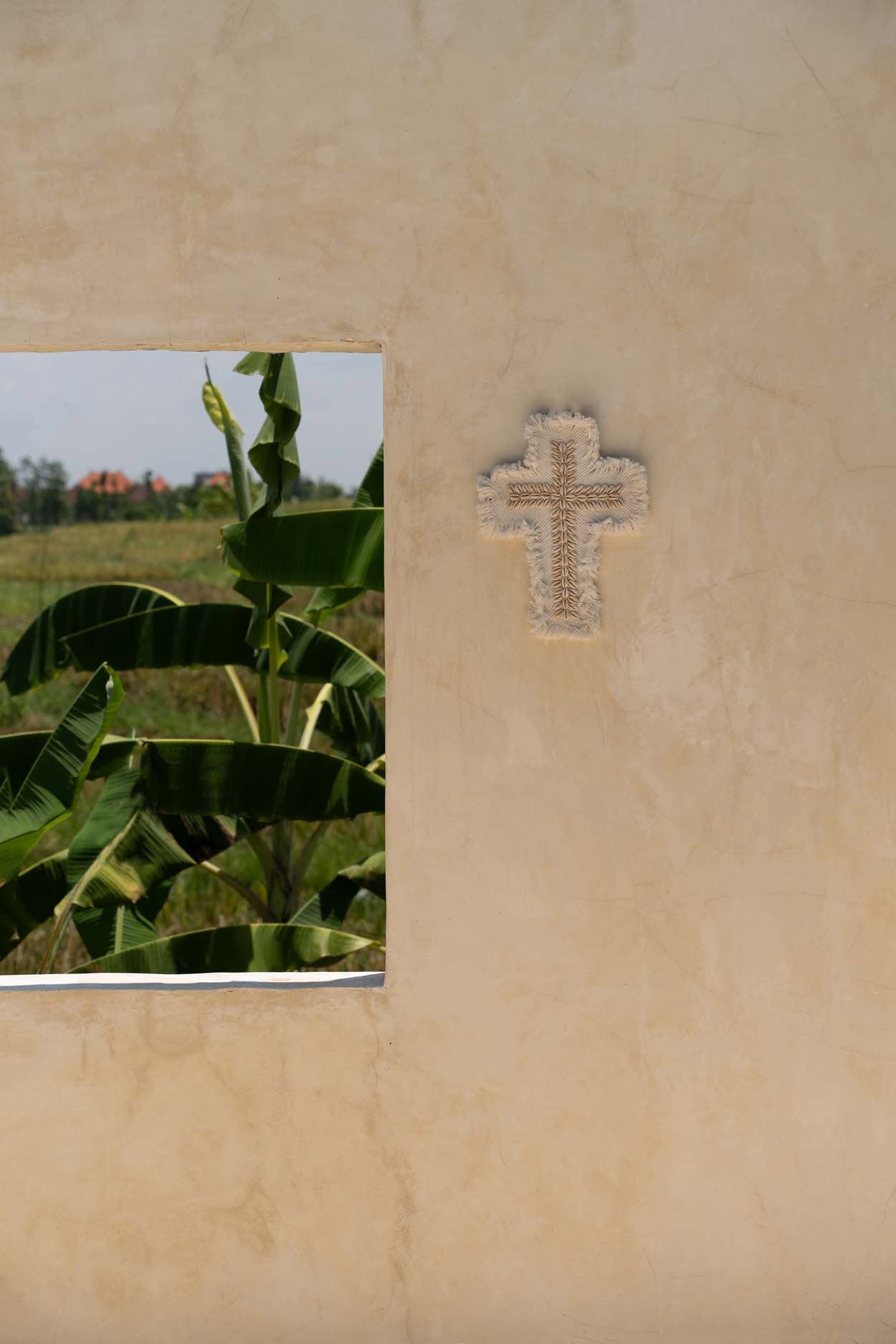 El Macrame Cross - Blanco