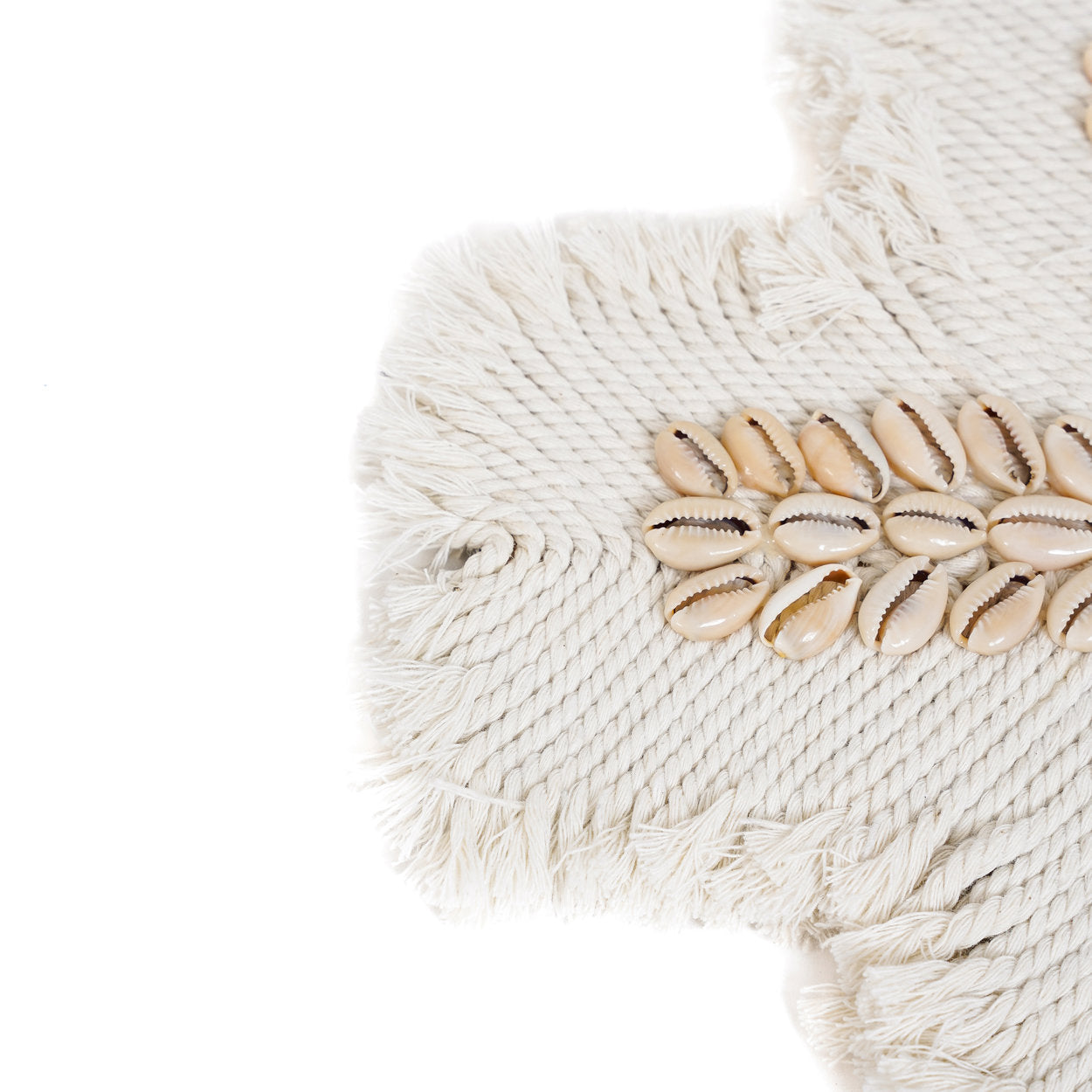 El Macrame Cross - Blanco