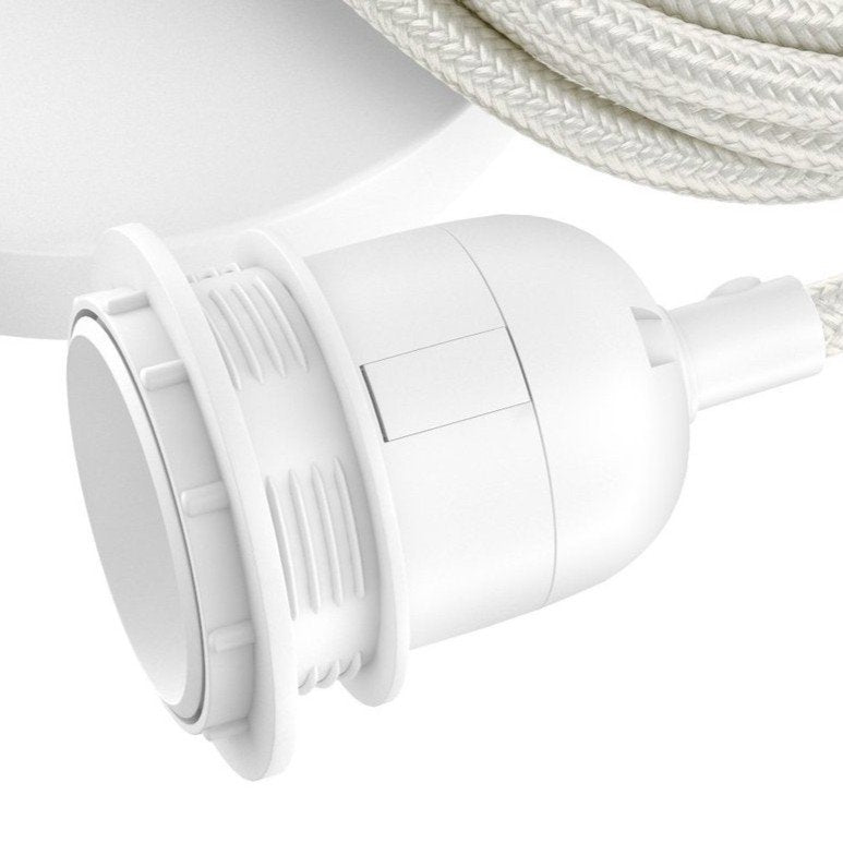 Ceiling Lamp Fitting - White - 1 Fitting