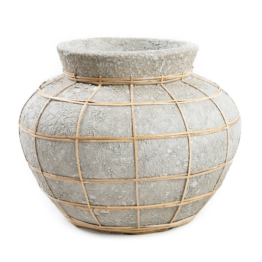 The Belly Vase - Natural Concrete - S