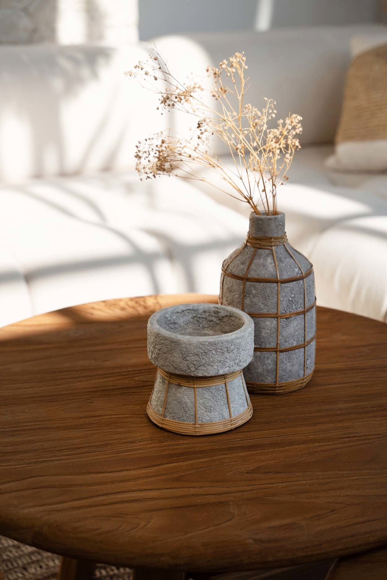 The Whoopy Vase - Concrete Grey Natural - L