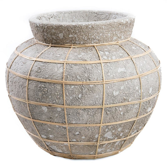 The Belly Vase - Natural Concrete - L