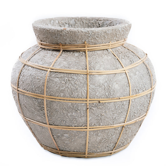 The Belly Vase - Natural Concrete - M