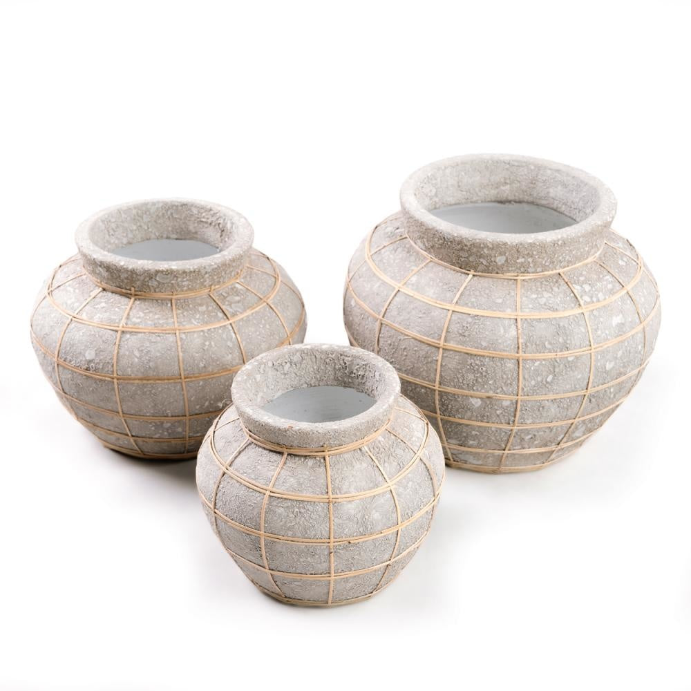 The Belly Vase - Natural Concrete - M