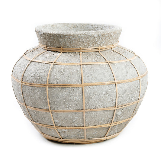 The Belly Vase - Natural Concrete - S