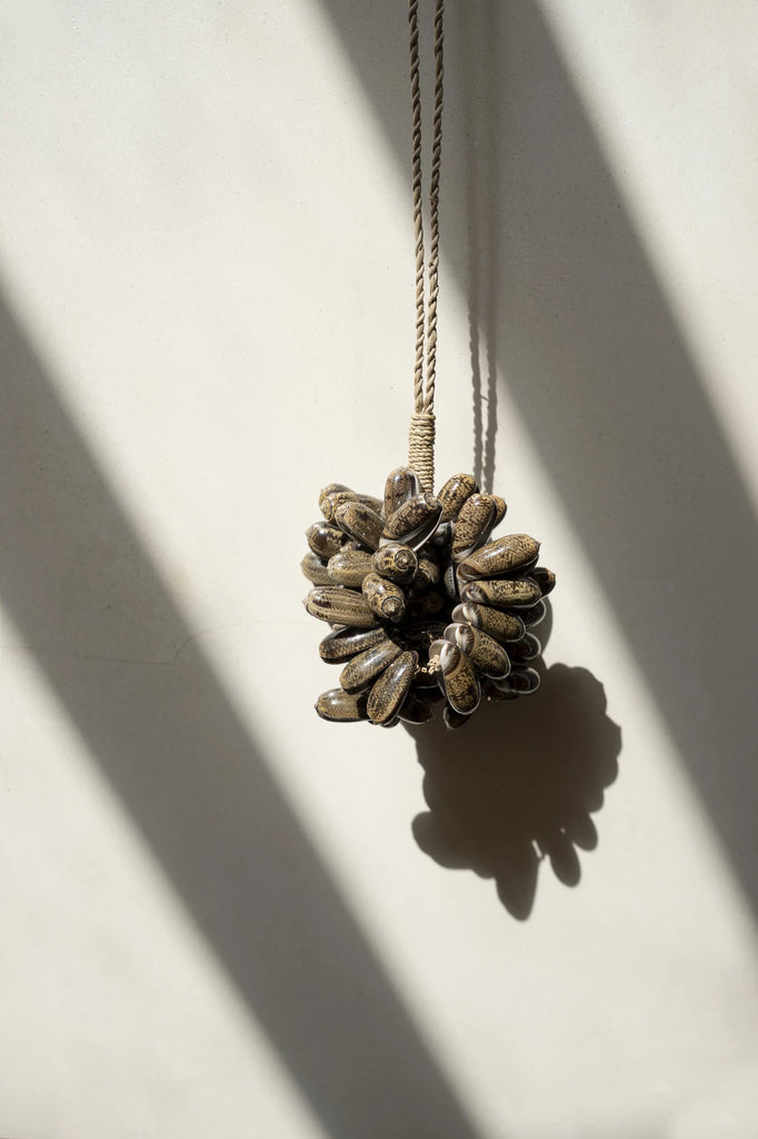 The Brown Cowrie Shell Hanging Decoration