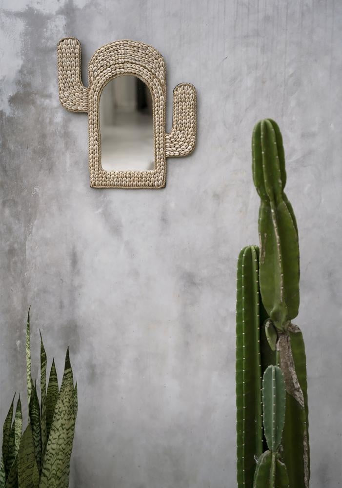 The Cactus Shell Mirror - Natural