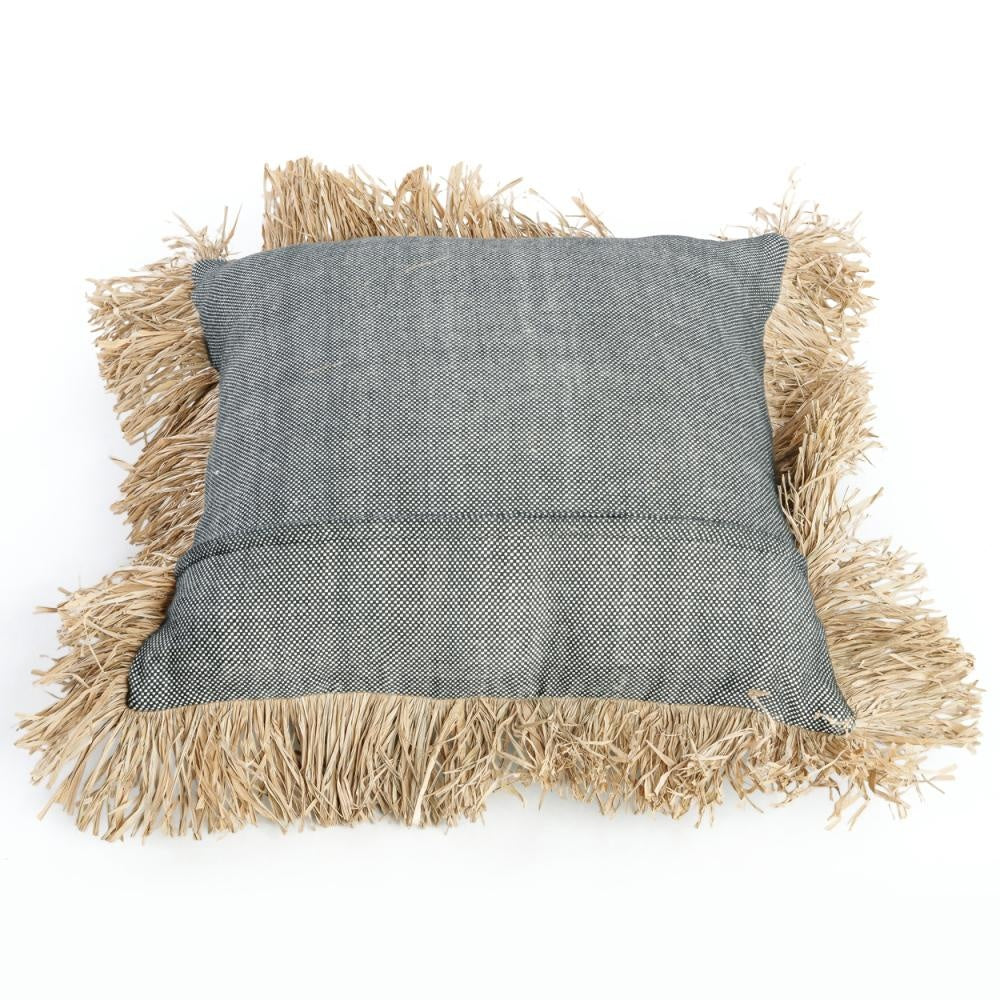 The Cotton Bonita Cushion Cover - Black Natural - 60x60