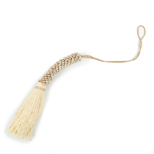 The Cowrie & Cotton Hanging Decoration - Natural