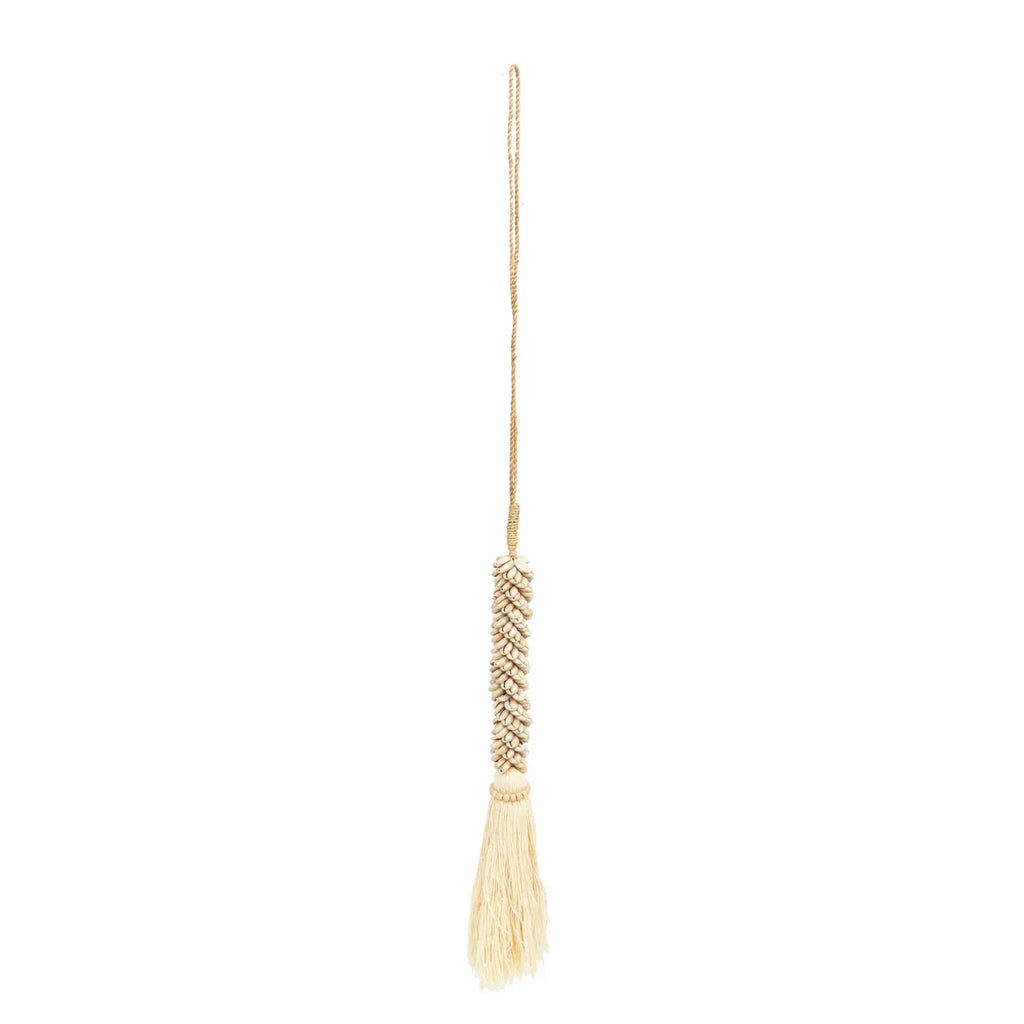 The Cowrie & Cotton Hanging Decoration - Natural