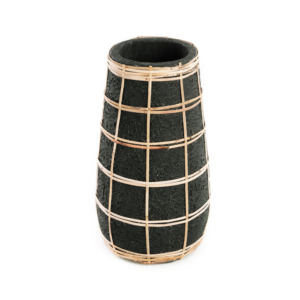 The Cutie Vase - Black Natural - L