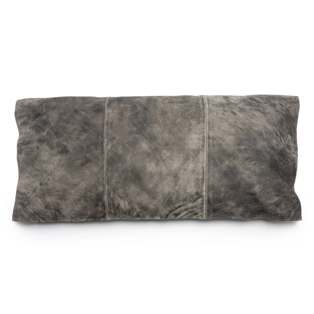 The Three Panel Suede Cushion Cover - Grey - 30x60