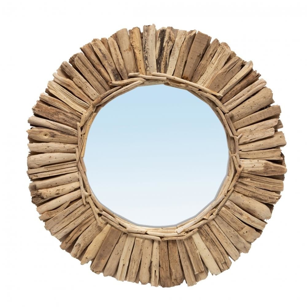 The Driftwood Crown Mirror - Natural - M