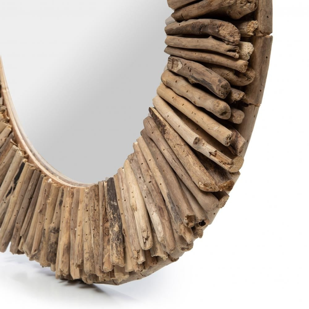 The Driftwood Halo Mirror - Natural - M