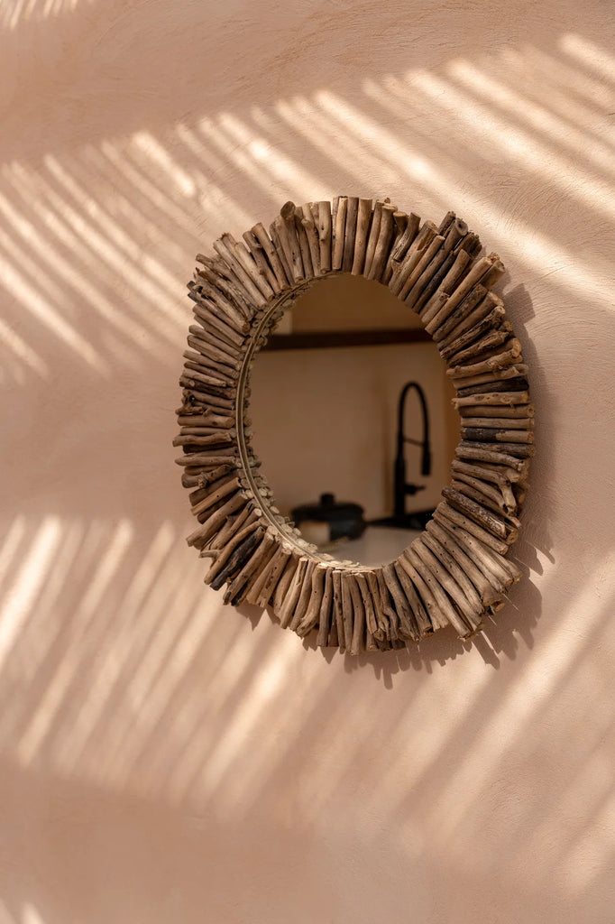 The Driftwood Halo Mirror - Natural - M