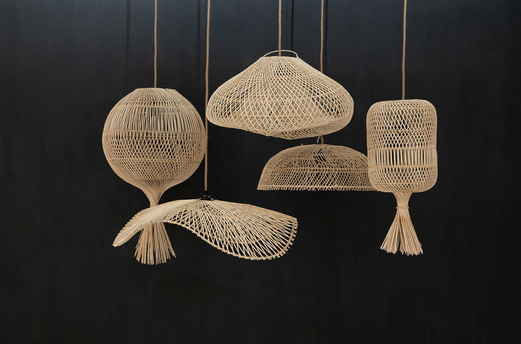 The Dumpling Hanging and Floor Lamp - Natural - M