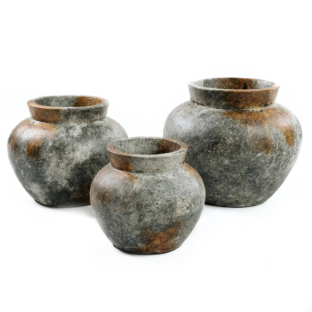 The Funky Vase - Antique Grey - L