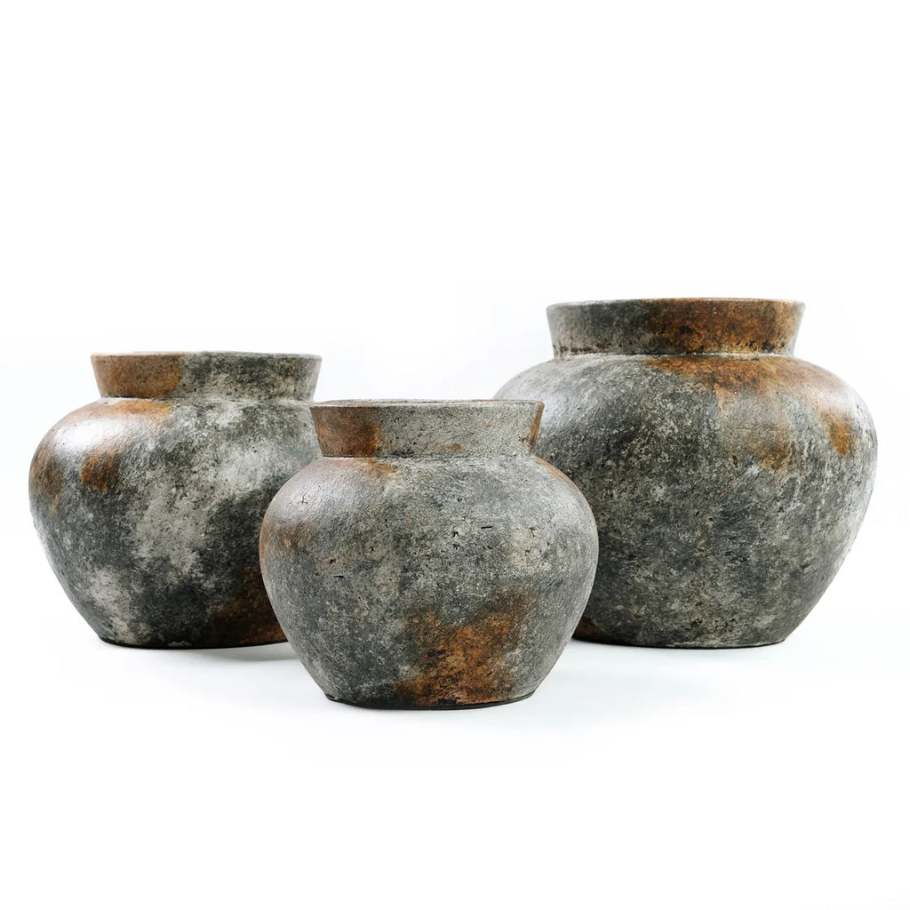 The Funky Vase - Antique Grey - M