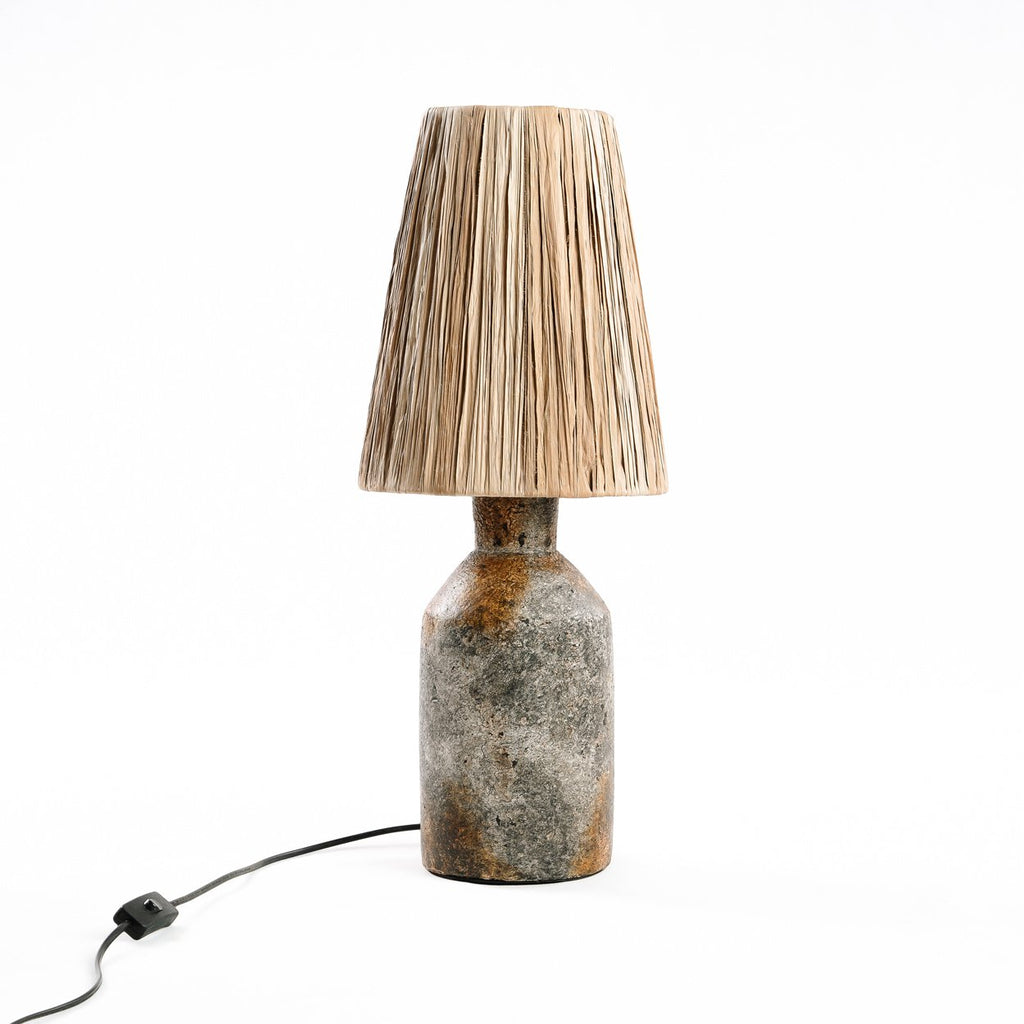 The Ithaka Table Lamp - Antique Gray Natural