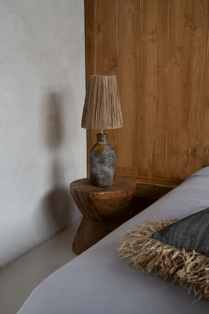 The Ithaka Table Lamp - Antique Gray Natural