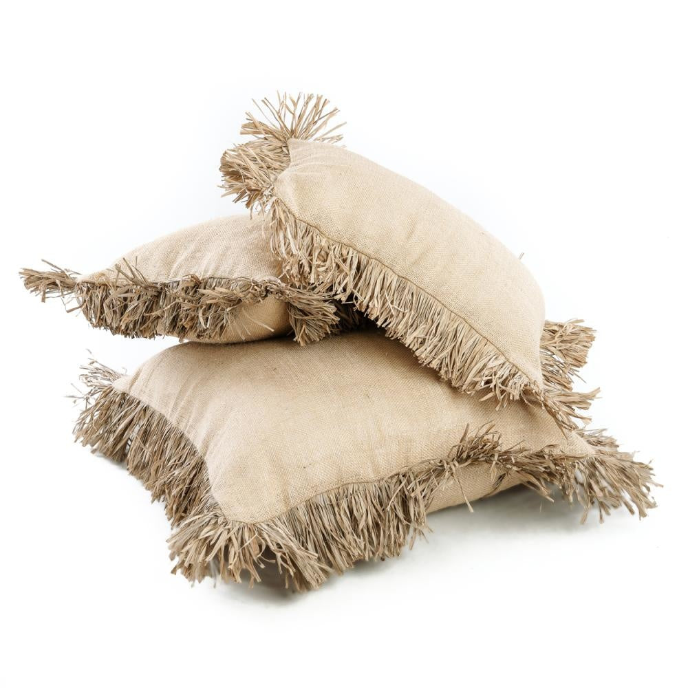 The Jute Bonita Cushion Cover - Natural - 30x50