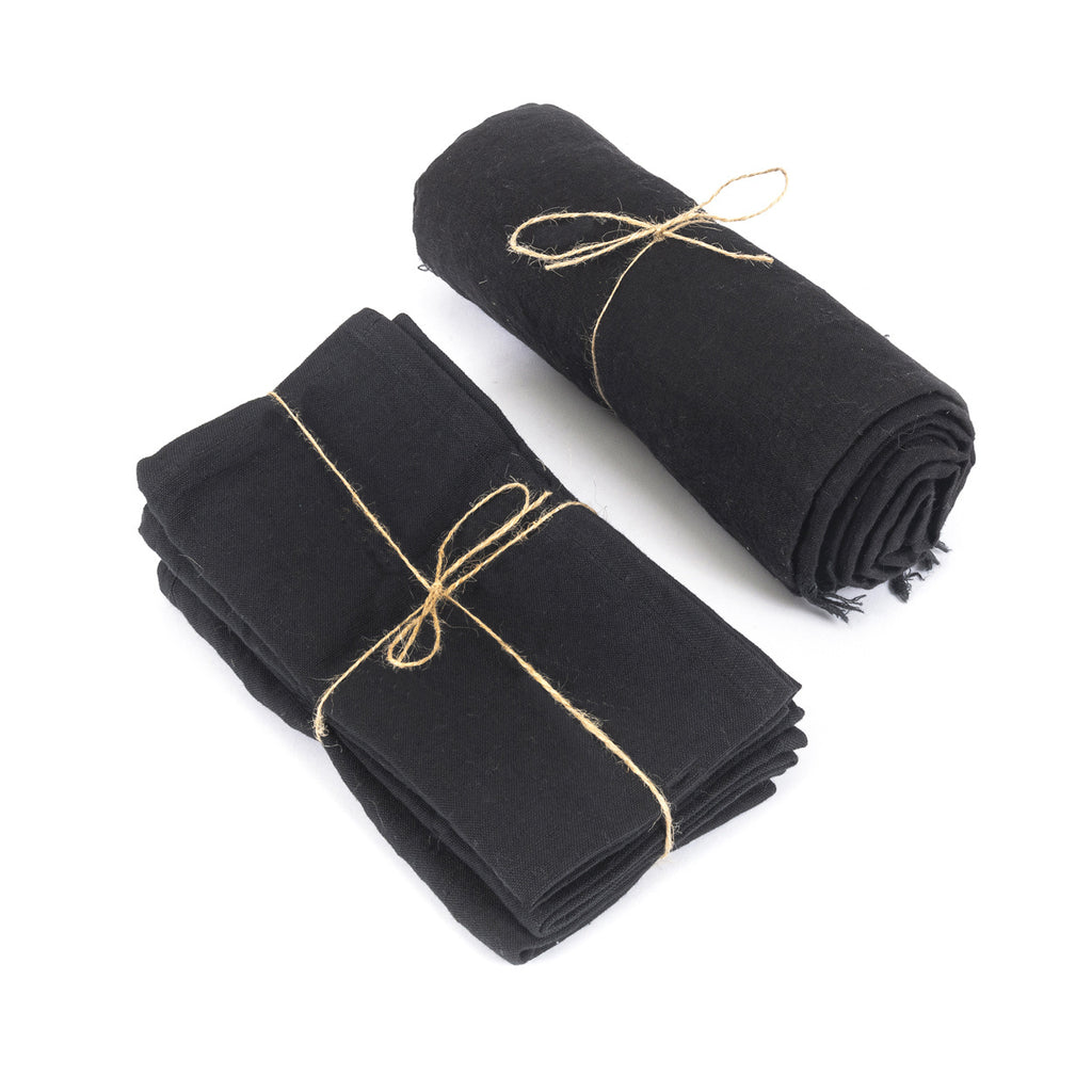 The Linen Tablecloth - Black - 150x150