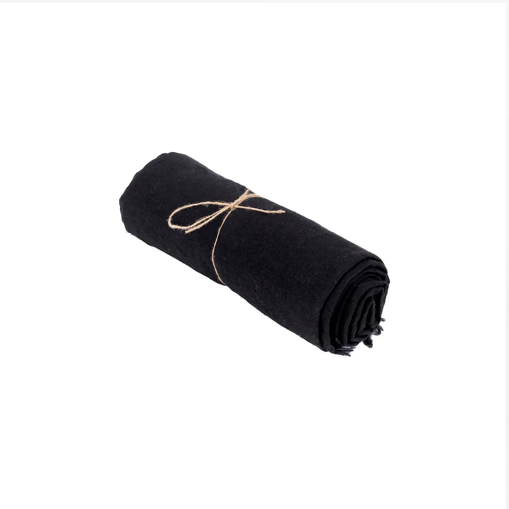 The Linen Tablecloth - Black - 180x300