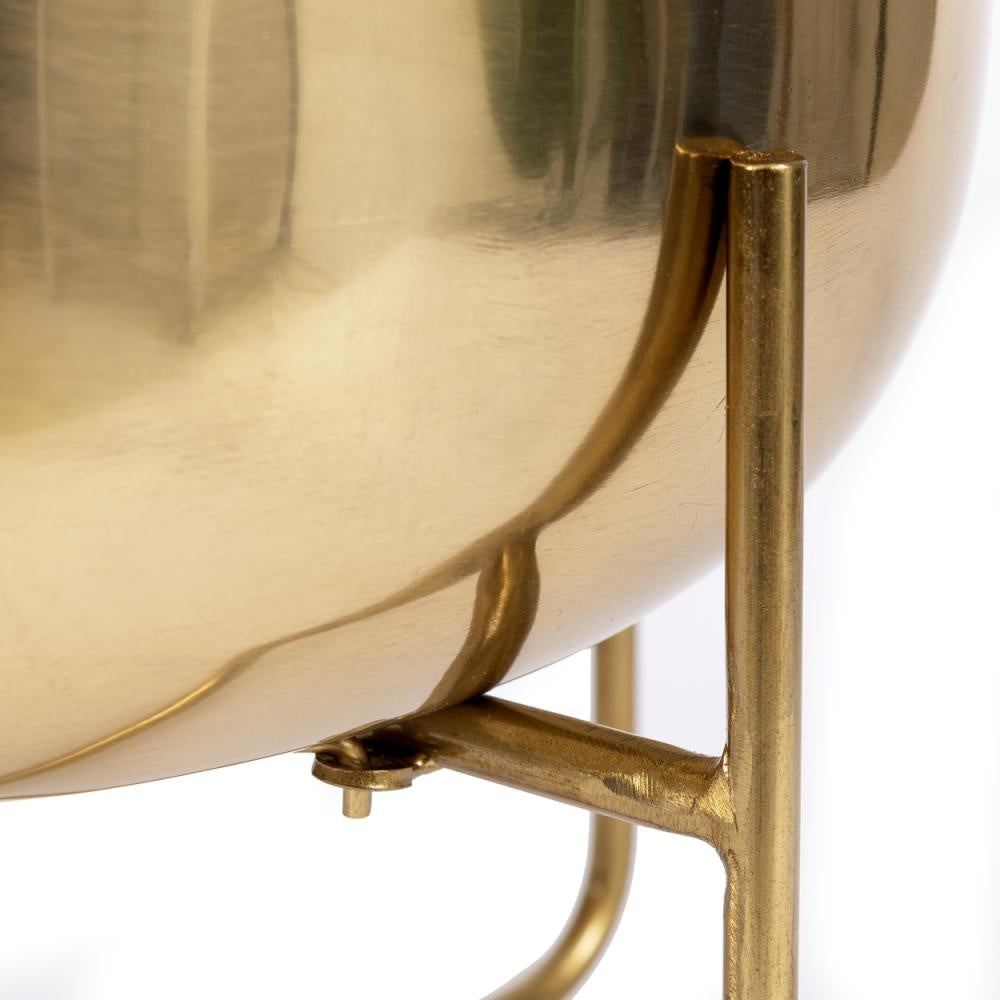 The Brass Planter on Stand - Brass - XL