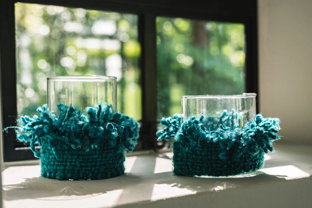 The Oh My Gee Candle Holder - Aqua - S