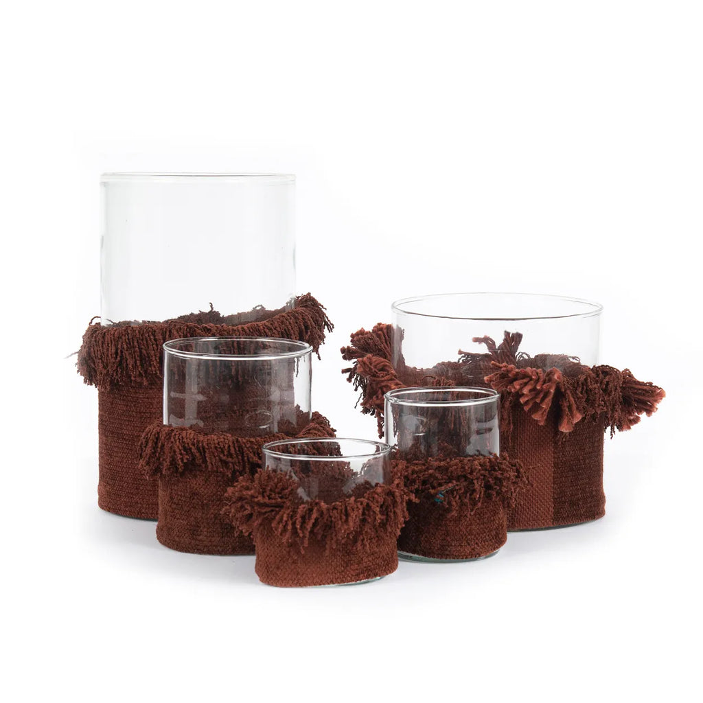 The Oh My Gee Candle Holder - Bordeaux Velvet - L