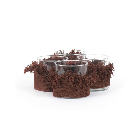The Oh My Gee Candle Holder - Bordeaux Velvet - M