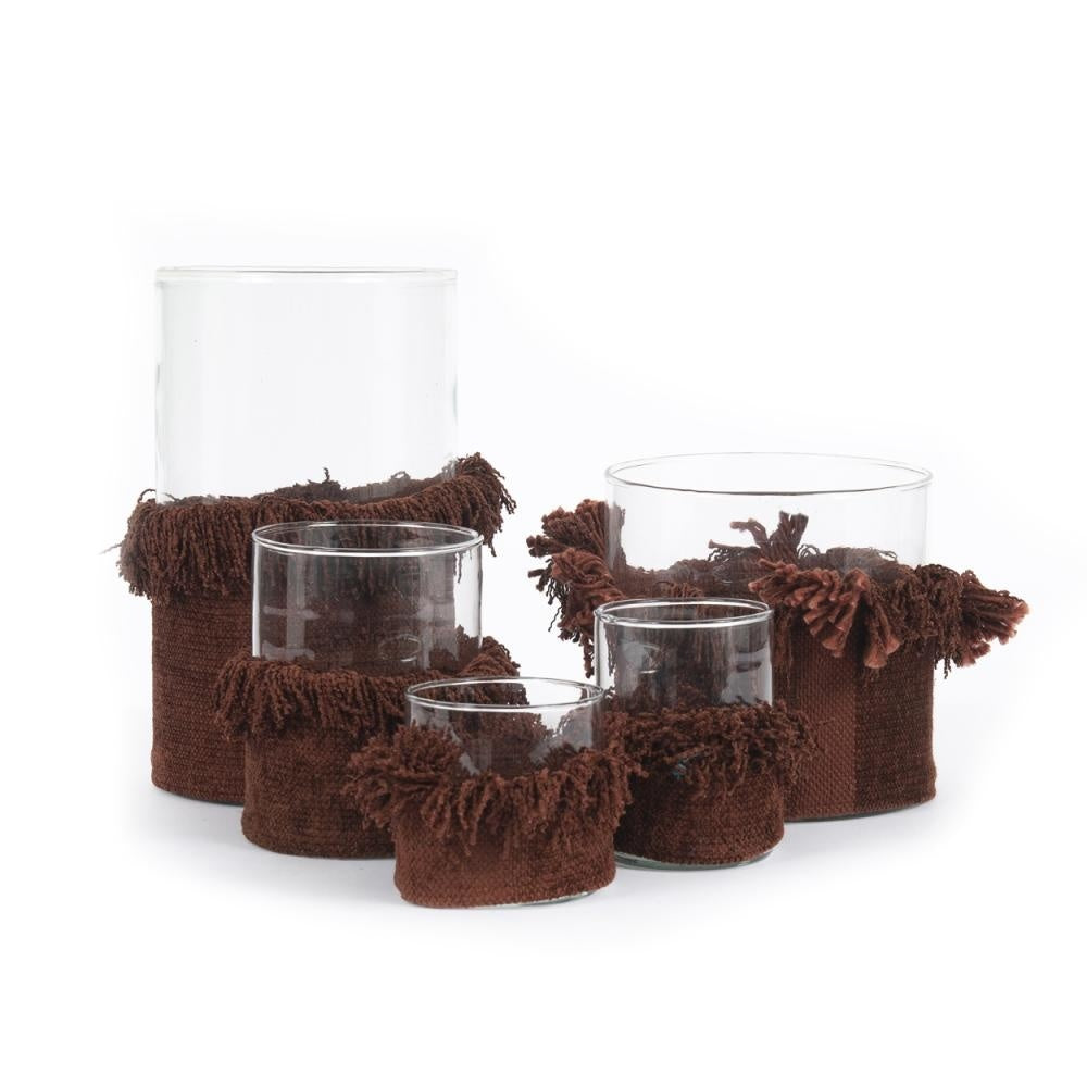 The Oh My Gee Candle Holder - Bordeaux Velvet - M