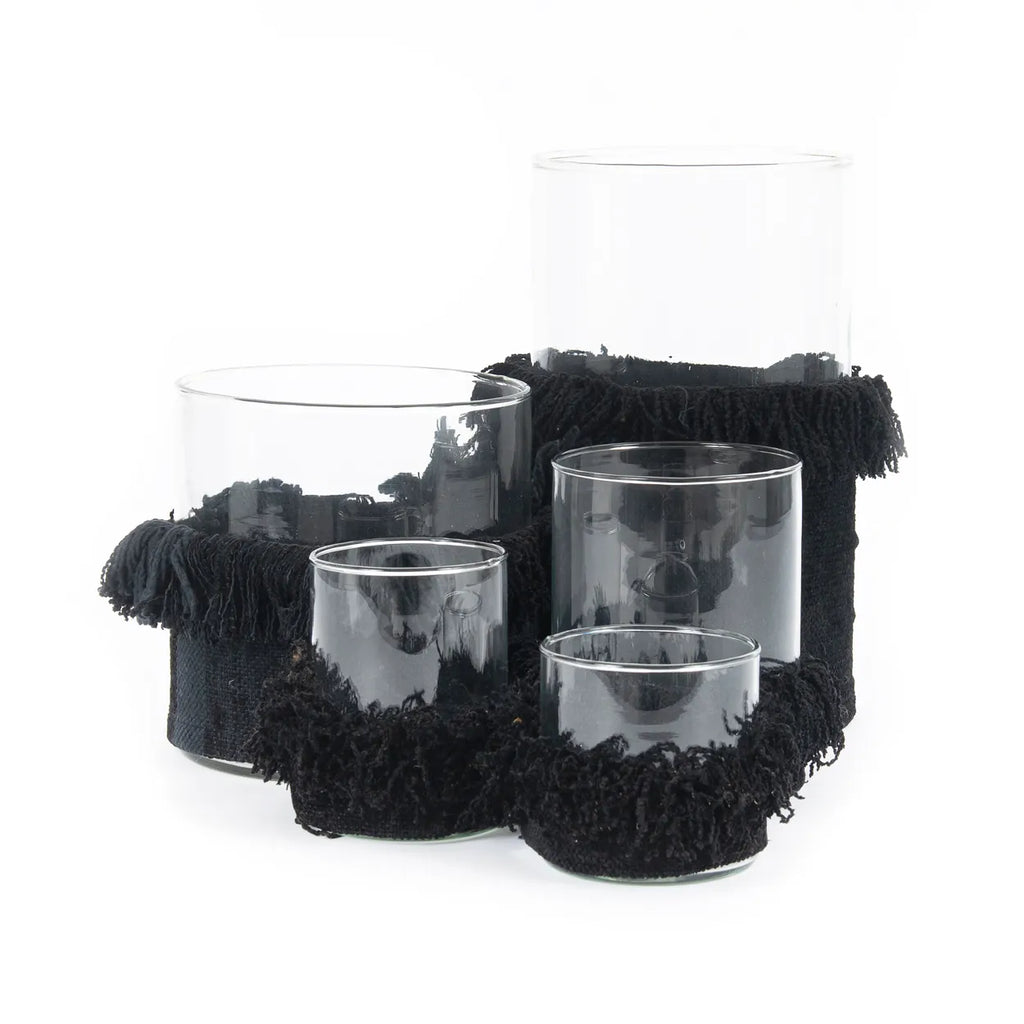 The Oh My Gee Candle Holder - Black Velvet - L