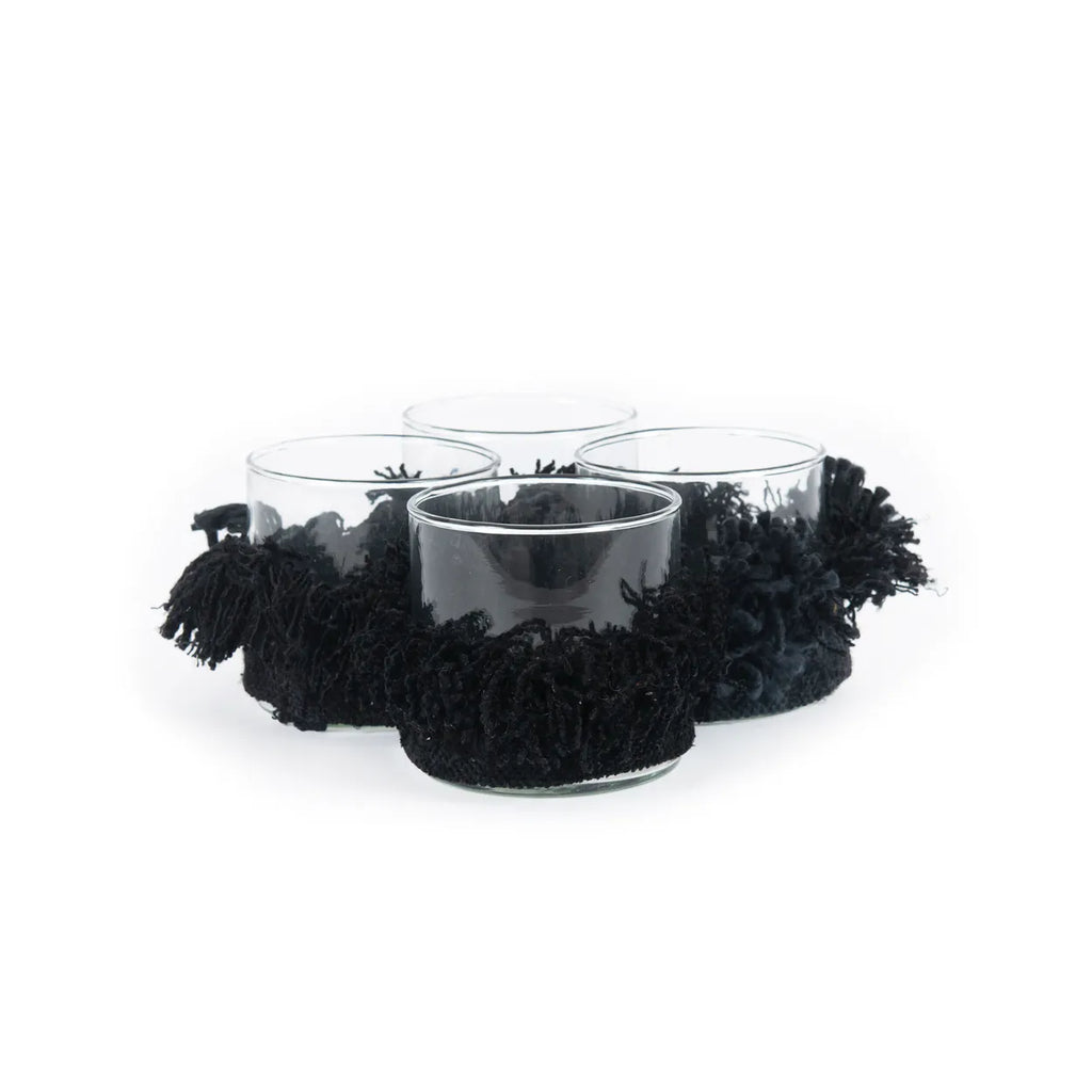 The Oh My Gee Candle Holder - Black Velvet - S