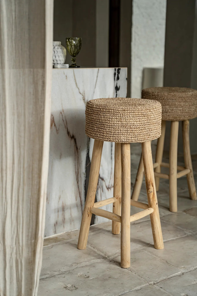 The Raffia Barstool