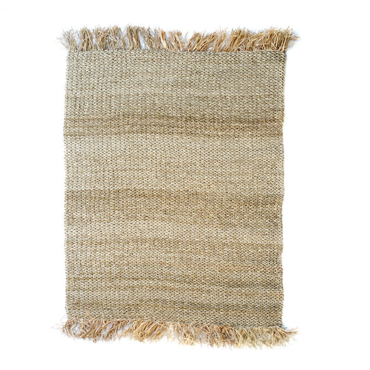 The Raffia Fringed Carpet - Natural - 180x240