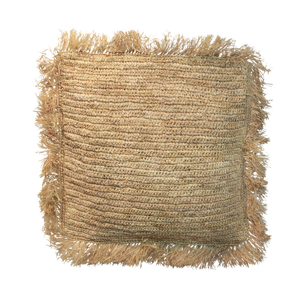 The Raffia Cushion Cover - Square - Natural - 60x60