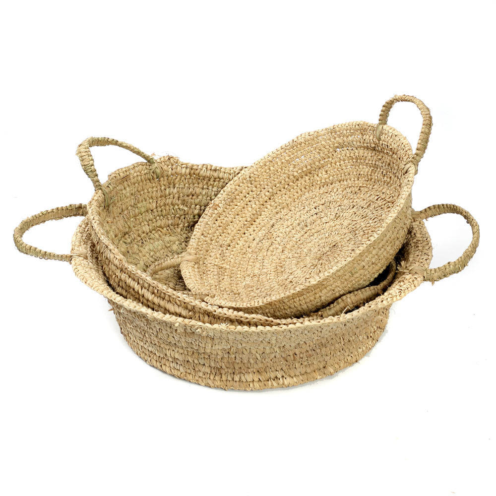 De Raffia Mand - Naturel - L