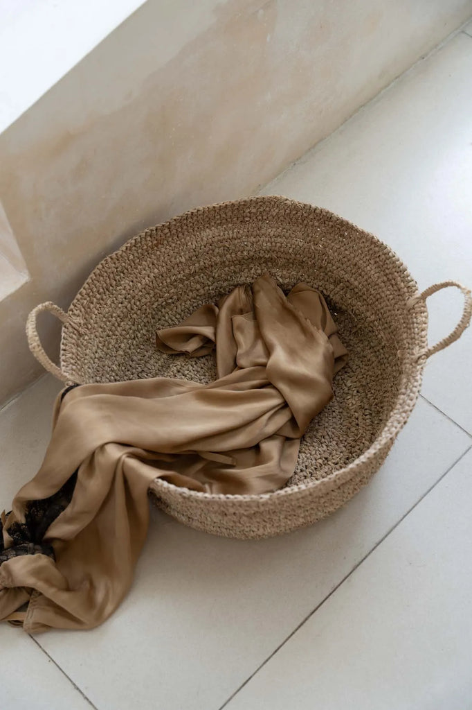 De Raffia Mand - Naturel - L