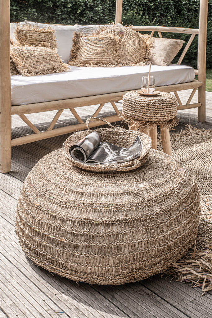 De Raffia Mand - Naturel - L