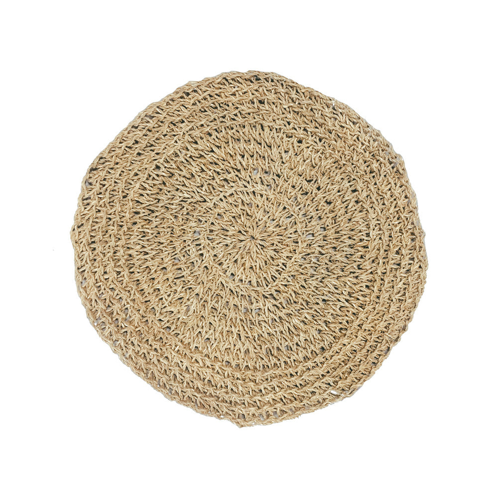 The Seagrass Placemat Round - Natural