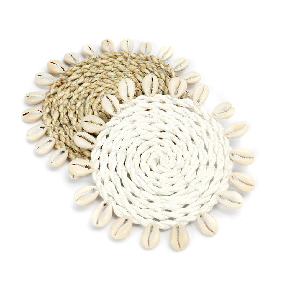 The Seagrass Shell Coaster - Natural