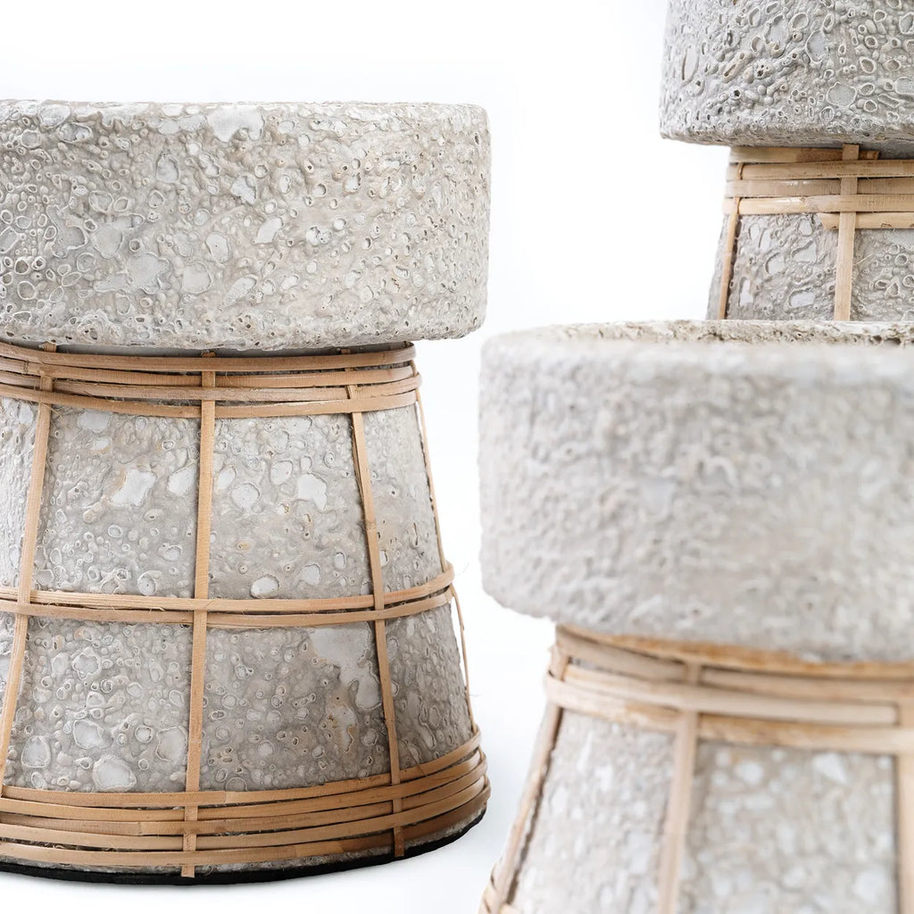 The Serene Candle Holder - Concrete Grey Natural - S