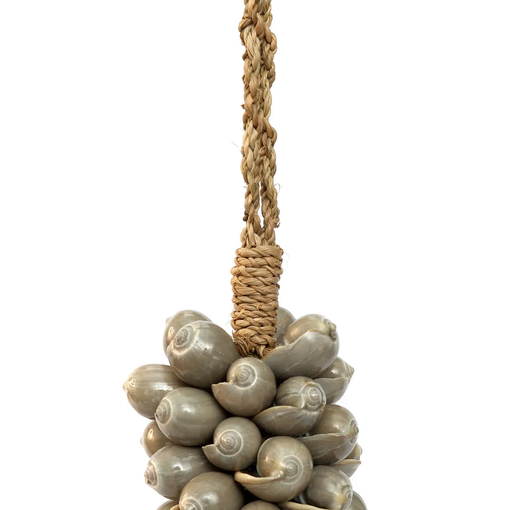 The Shell & Cotton Hanging Decoration - Grey