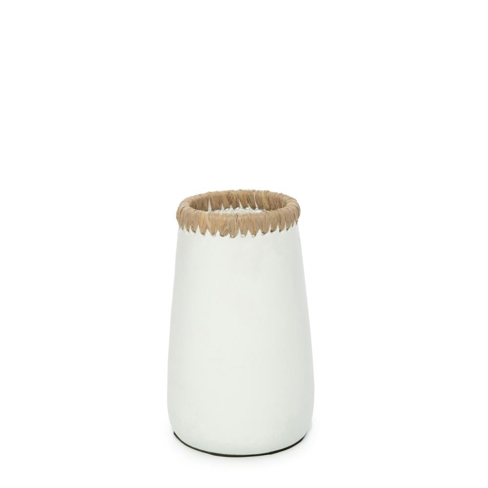 The Sneaky Vase - White Natural - S