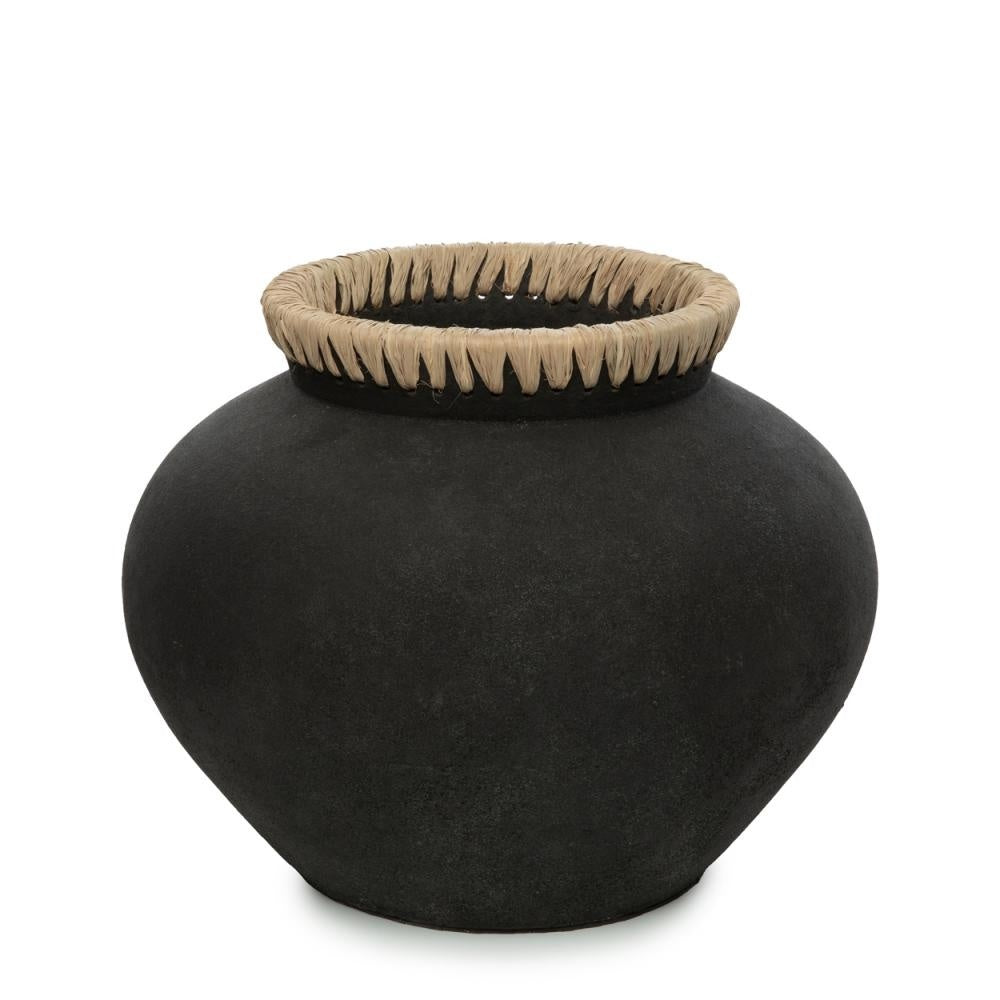 The Styly Vase - Black Natural - M