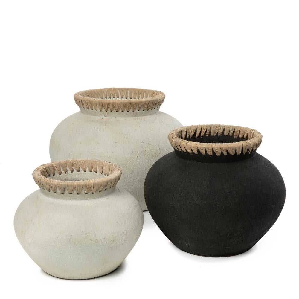 The Styly Vase - Black Natural - M